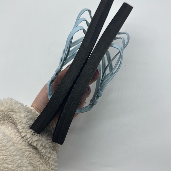 Sanuk Women's Yoga Sandy Flip Flop Sandals Clear Sky Blue Size 11 - Picture 11 of 13